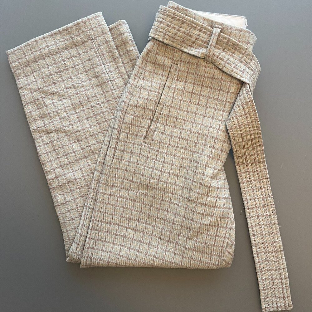 Wilfred Aritizia Plaid Tie-Front Pant
